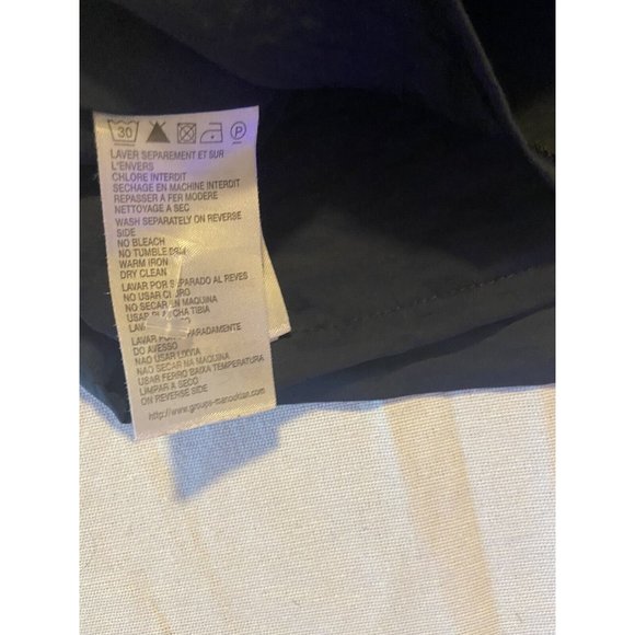 Manoukian Women's Blue 3/4 Sleeve Button Up Lined Dress w/Pockets Small - Picture 10 of 10